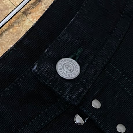 新品 mm6 maison margiela 2020aw flared jeans black