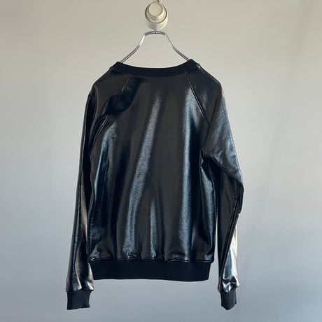saint laurent paris by hedi slimane fake leather sweat S