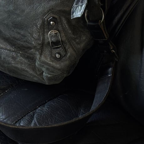 balenciaga leather shoulder bag #b