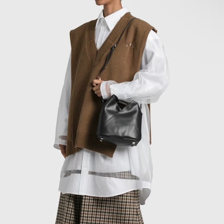 新品 maison margiela destroy knit vest brown