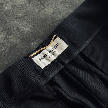 saintlaurent 2019ss hem slit trousers