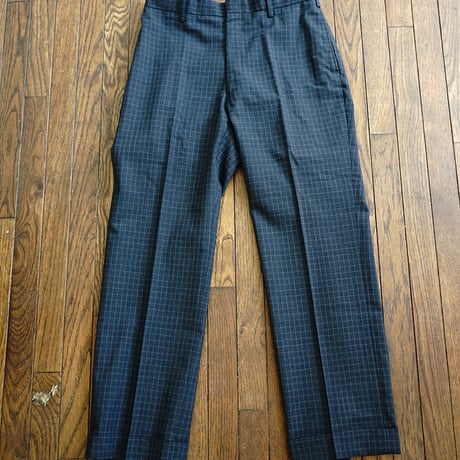 80-90s vintage check set up suit