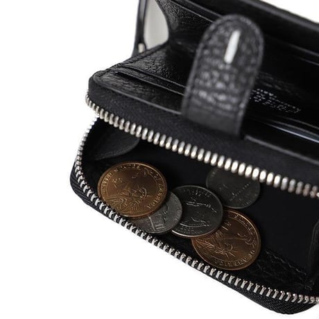 新品 maison margiela leather wallet black