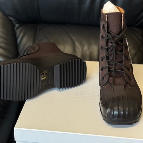 lmaison margiela leather boots 43