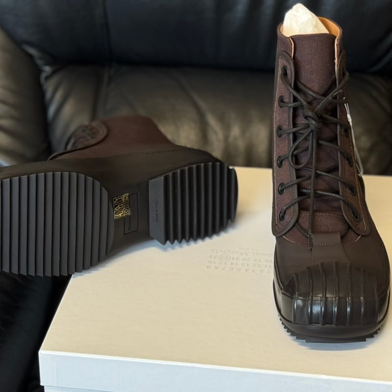 新品 maison margiela leather boots 41 | requality
