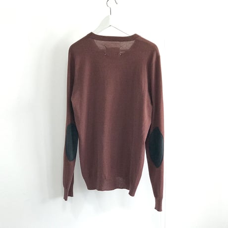 maison margiela elbow patch knit