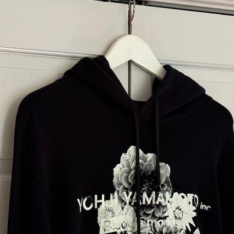 yohji yamamoto over size flower hoodie 3