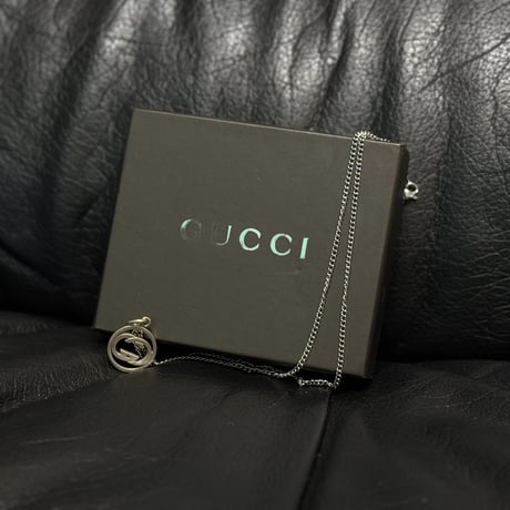 gucci interlocking silver necklace