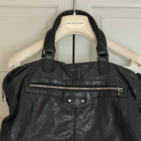 balenciaga leather tote bag