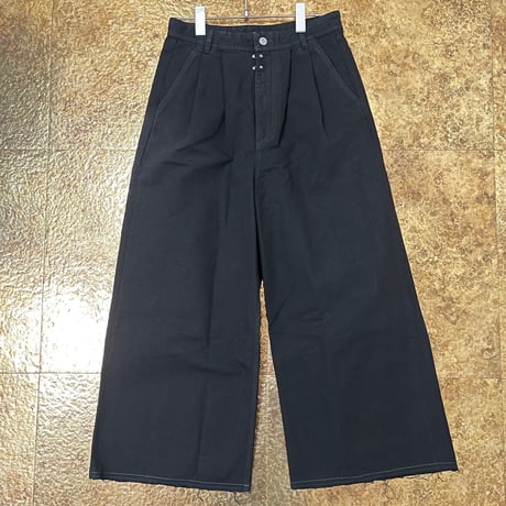 新品 mm6 maison margiela 2020aw flared jeans black