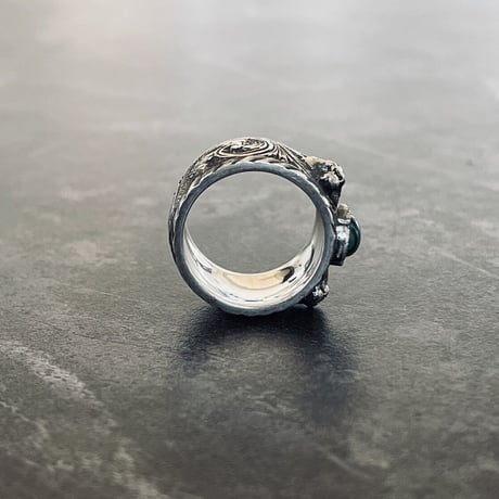 gucci 2023ss interlocking cat head silver ring 23号