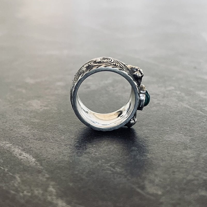 gucci 2023ss interlocking cat head silver ring