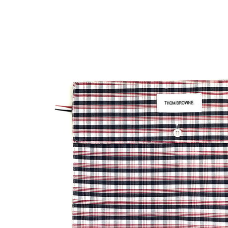 未使用 thom browne check bag