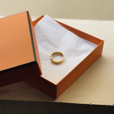 hermes gold ring