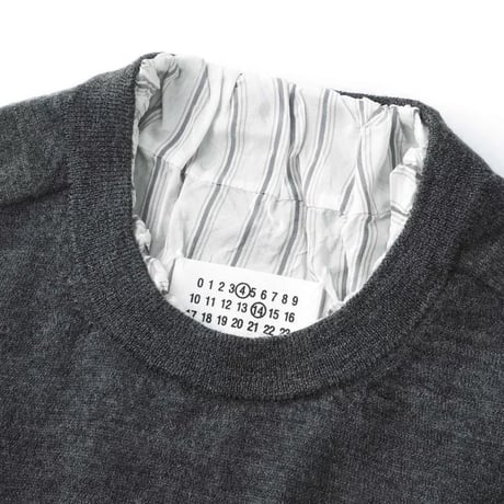 新品 maison margiela 4 14 destroy layered knit
