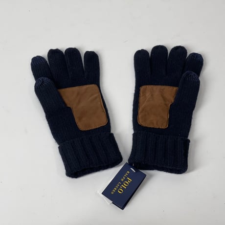 新品 polo ralph lauren leather knit groves