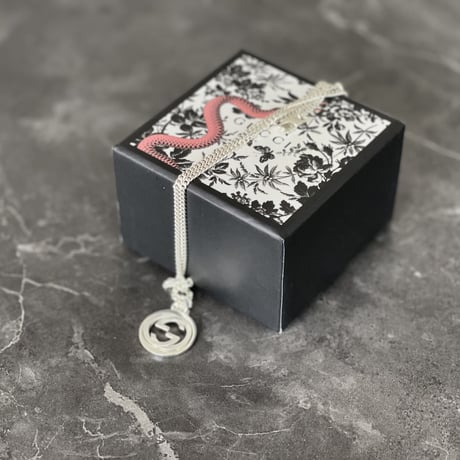 新品 gucci interlocking G silver necklace