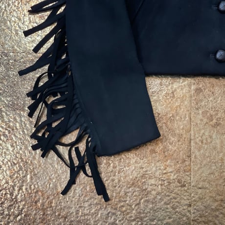 新品 mm6 maison margiela 2020aw fringe jacket  black