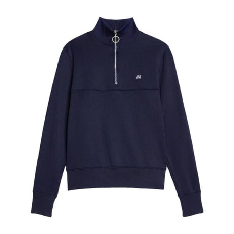 新品 ami paris  2023ss technical half zip sweat