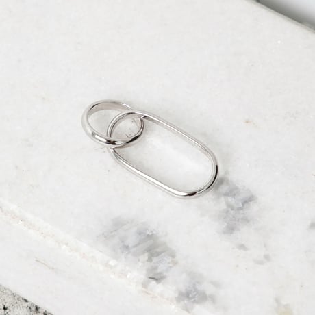 新品 mm6 maison margiela 2019ss ring silver 12号