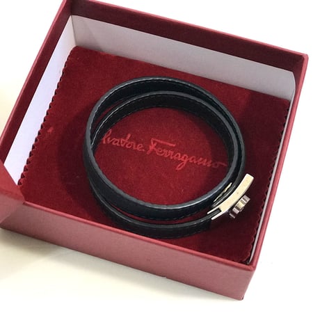 未使用 salvatore ferragamo 2019ss leather bracelet #1