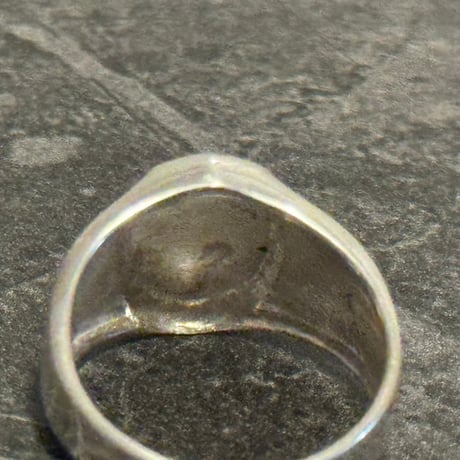 factory sample sterling silver 925 signet "oval" 14号