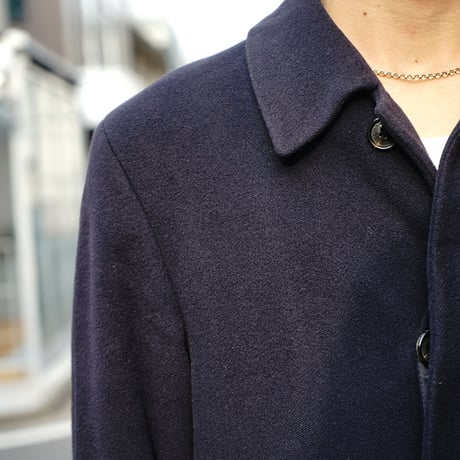 BURBERRY cashmere wool coat  navy