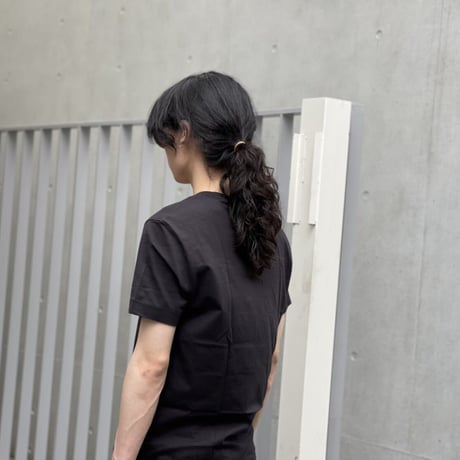 新品 calven klein 2022ss organic cotton tops black M