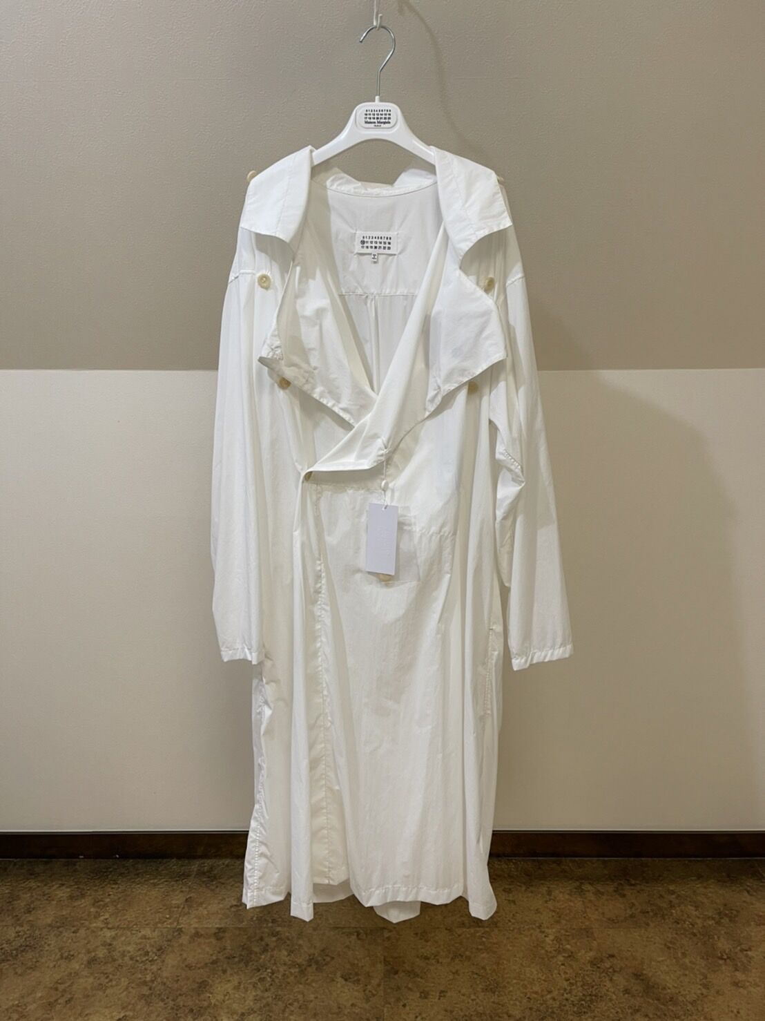 新品 maison margiela 2021ss over size trench coat 