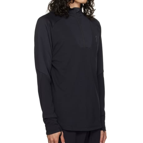 新品 on half zip black tops S
