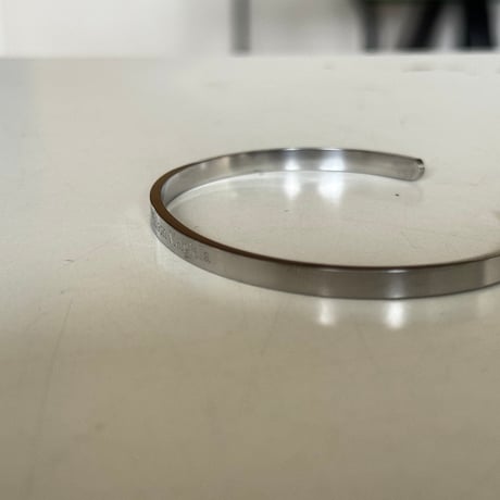 maison margiela sliver logo bracelet
