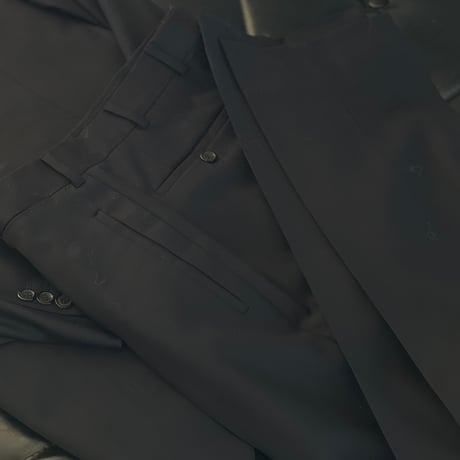 prada black set up suit 46