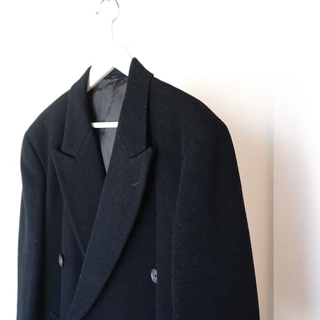 vintage cashmere wool double chesterfield coat
