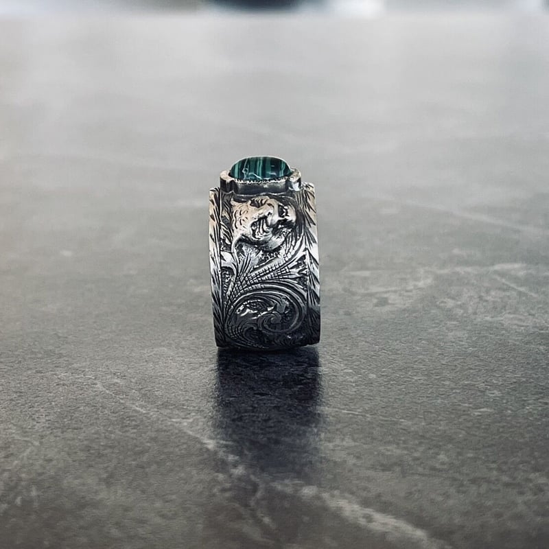 gucci 2023ss interlocking cat head silver ring