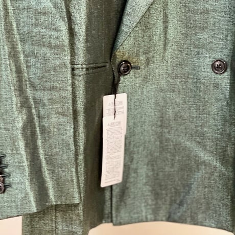 新品 paul smith 2016ss linen "箔" summer suit emerald