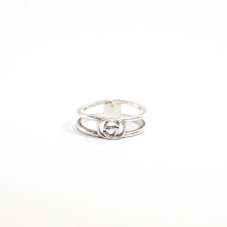 gucci motifa silver 925 ring 11号