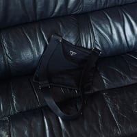 prada nylon logo shoulder bag black #3