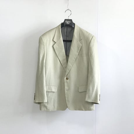 dior linen green tailored jacket