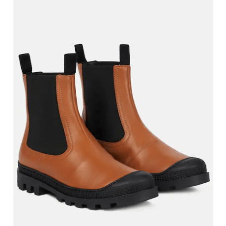 loewe leather side gore boots