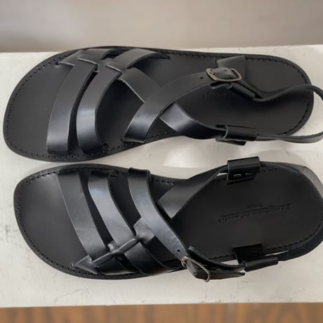 新品 hand made Italy leather sandal 43