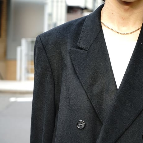 vintage cashmere double Chesterfield coat