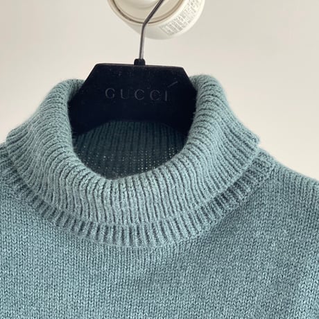 gucci alpaca green knit