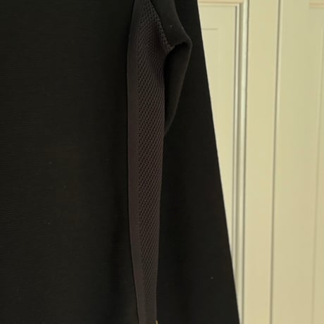 prada nylon mesh layered logo sweat