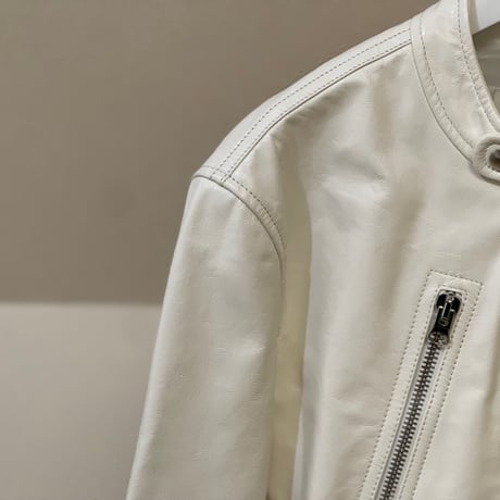 新品 mm6 maison margiela 2020ss leather jacket