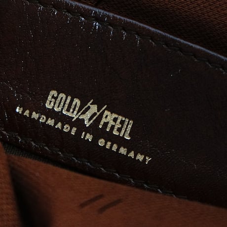 gold pfeil leather bag
