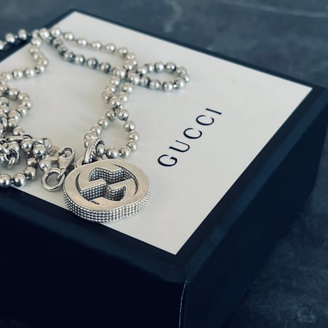 gucci interlocking G silver necklace