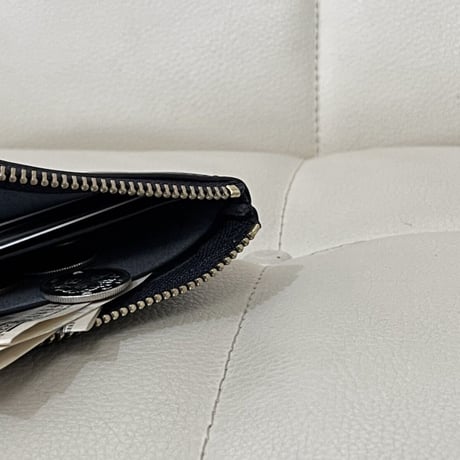 新品 comme des garcons 2022aw leather wallet black