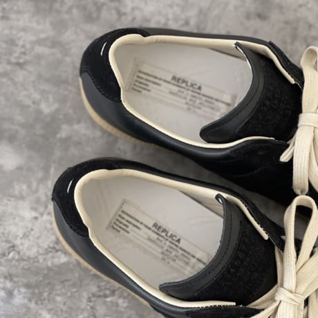 新品 maison margiela 2022aw replica german trainer black 40