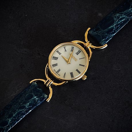 gucci vintage turquoise blue dress watch