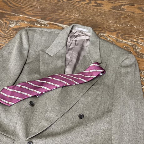 setup suit + hermes necktie #4